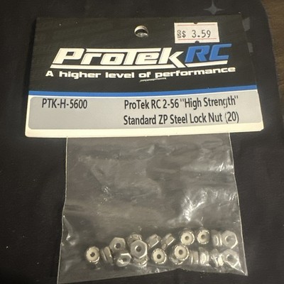 Protek Rc 2-56 High Strength Standard ZP Steel Lock Nut (20) - PTK-H-5600 - New