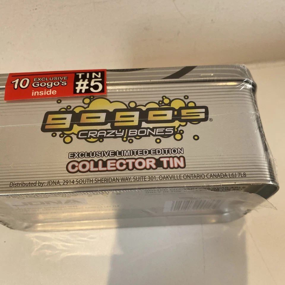 Gogos Crazy Bones Advance Special Edition Tin 2008 New Sealed Rare Retro Retired - Image 2 of 4