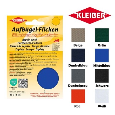 KÖPER Aufbügel Flicken Kleiber 40x12cm Bügelflicken 100% BW grobe Stoffe
