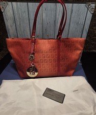 EXCELLENT CONDITION FENDI Red Ombre Media tote Bag Zuchinno