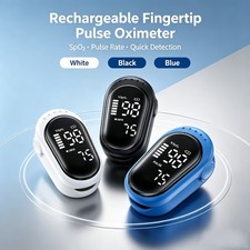 Fingertip Pulse Oximeter with LED Display Oxygen SpO2 Monitor fits Kids Adults