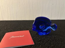 Kobaltblauer Kampffisch Aus Baccarat Kristall