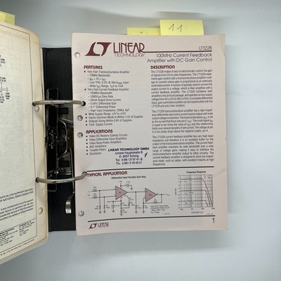 LT1228 / 100MHz Current Feedback Amplifier with DC Gain Control #11