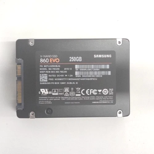 Lot of 3 Samsung V-NAND 860 EVO 250GB Internal SSD 2.5" SATA MZ-76E250 TH594