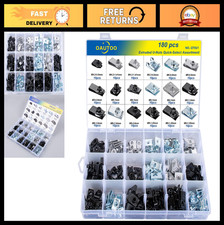 180pcs U-Nuts Assortment for Bumper, Fender, Engine, Radiator Splash Shield