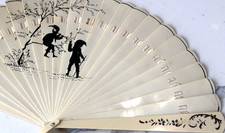 Vintage Traditional Style Folding Fan, Rare C...