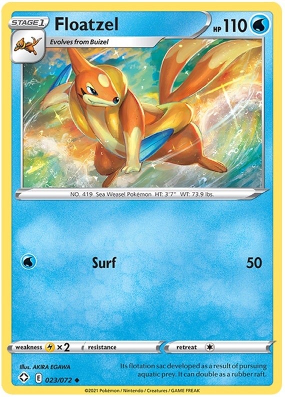 Floatzel - 023/072 - Uncommon - Near Mint