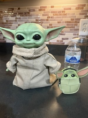 Mattel Star Wars Mandalorian Baby Yoda Grogu 12'' Weighted Bean Plush Vinyl Toy