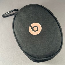 Beats By Dre Black Headphone Carrying Case with Rose Gold Logo and Carabiner