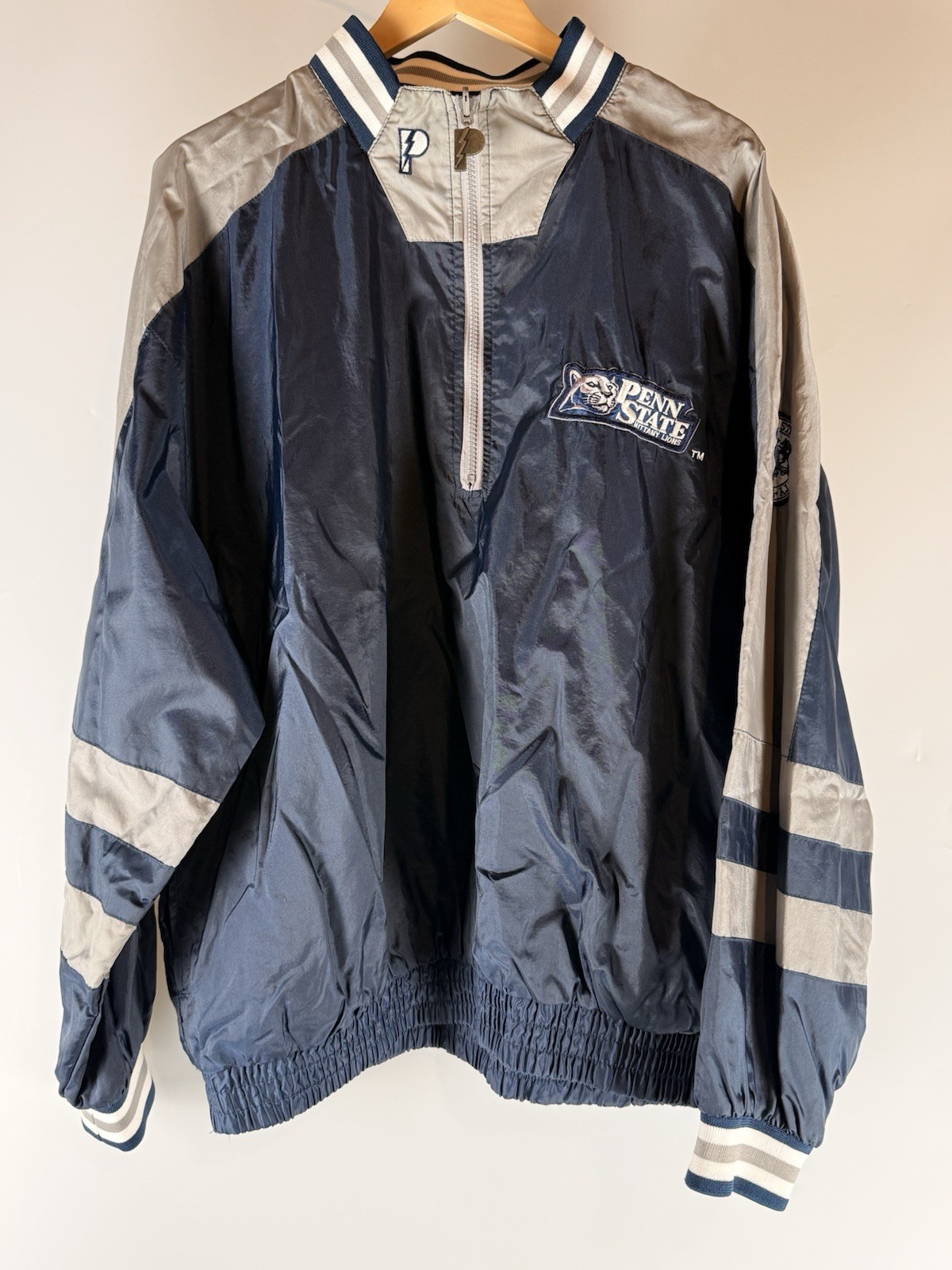 Penn State RARE 90s Pro Player Windbreaker Nittany Lions Pullover Jacket XL VTG