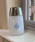 Vintage Santa Barbara Dispensers Inc Milk Glass Sugar Shaker Blue Morning Glory