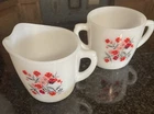 Vintage Fire King Creamer and Sugar Bowl Primrose Pattern