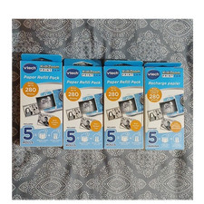 VTech KidiZoom PrintCam Recharge Paper Refill Pack 5 Rolls lot of four packs 