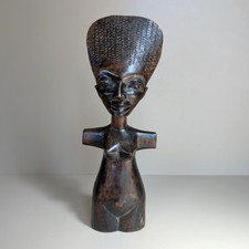 African Akan Ashanti Akuaba Doll Ghana Carved Wood ~ Fertility / Childbirth