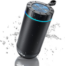 Bluetooth Speaker, IP65 Waterproof Portable Speaker with 360  HD Stereo Sound, P