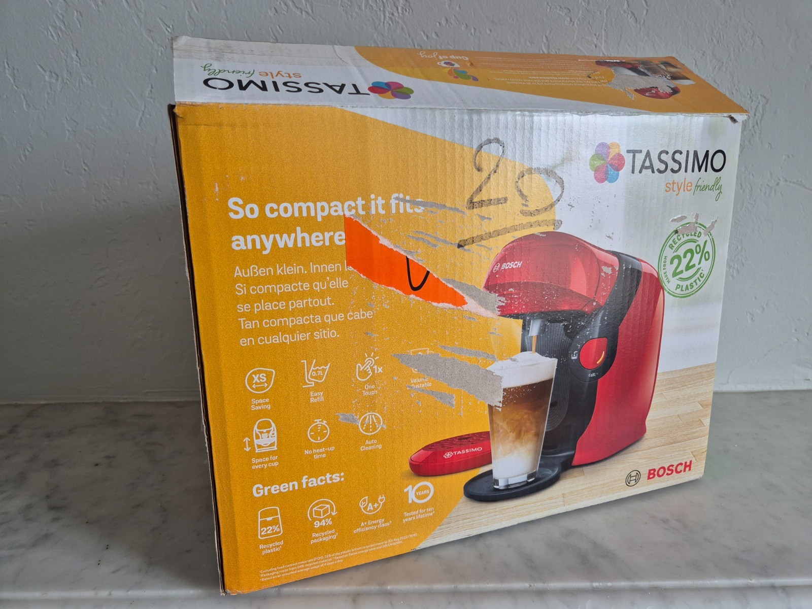 machine café capsules – vue détaillée