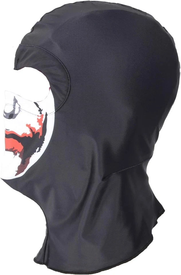 The Joker Balaclava Mask Hood Cosplay Halloween DC Killer Clown Smile Batman New - Image 4 of 4