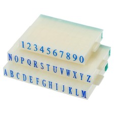 Detachable Number Letter Stamp Plastic 5mm Font Size 5 Numeral 0-9 Alphabet A-Z