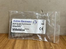 NEW Extron 70-315-11 MAAP Single Blank Plate, Black missing screws 