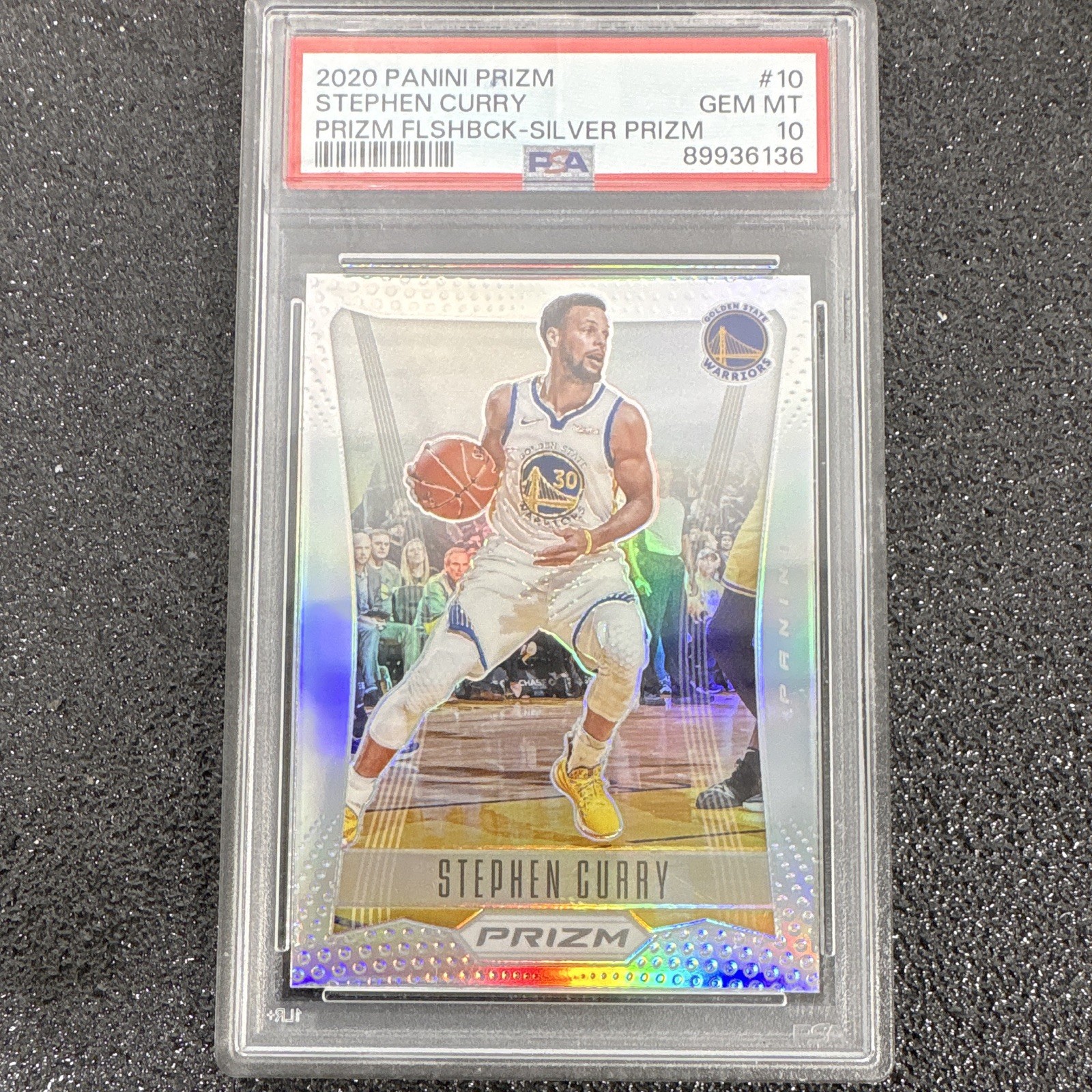 Panini Prizm 2020-21 Flashback Silver Stephen Curry Warriors #10 PSA 10