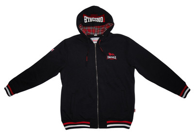 LONSDALE Lancaster Kapuzensweatjacke Schwarz Größe XXL