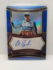 2025 Panini Select Chris Buescher Signatures Auto Blue /99