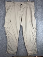 Columbia Men's Battle Ridge Pants 42x32 Tan Color Omni-shade 100% Nylon