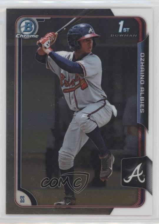 2015 Bowman Chrome Prospects Ozzie Albies (Called Ozhaino on Card) #BCP71 0u38