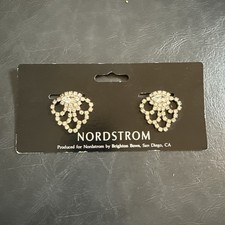Vintage Nordstrom Brighton Bows Rhinestone Shoe Clips