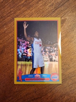 2004 Topps Chrome Josh Moore Gold Refractor RC /50 #156 Clippers