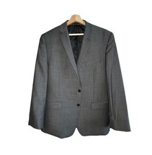 CALVIN KLEIN - Men's Grey SLIM FIT Sport Coat Blazer Jacket Size 46R  