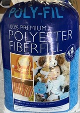 POLY-FIL 100 Premium Polyester Fiberfill  12 oz 340g  Stuffing Tool  New Sealed