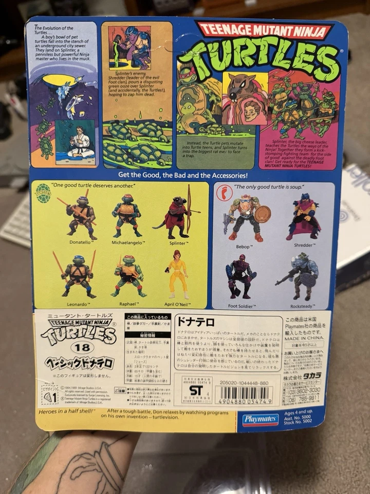 Takara Donatello 10 Back 1989/1988 Wave 2 MOCin Excelente Estado, Estado Nuevo Foto 2 de 4