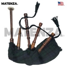 Matenza Store Kids Mini Scottish Bagpipes Black Watch Playable Toy with Reeds