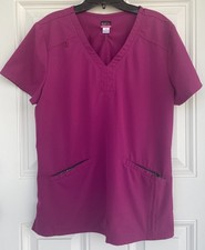 Koi Lite Style 1039 Scrub Shirt M Azalea Pink retail 25.00