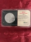 Silver American Eagle 1999 $1 .999 Bullion Mint Uncirculated Littleton -Toning