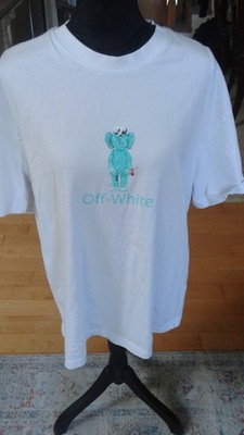 OFF WHITE X KAWS COLAB. MEN T SHRT SIZE 2XL WHITE COLOR | eBay
