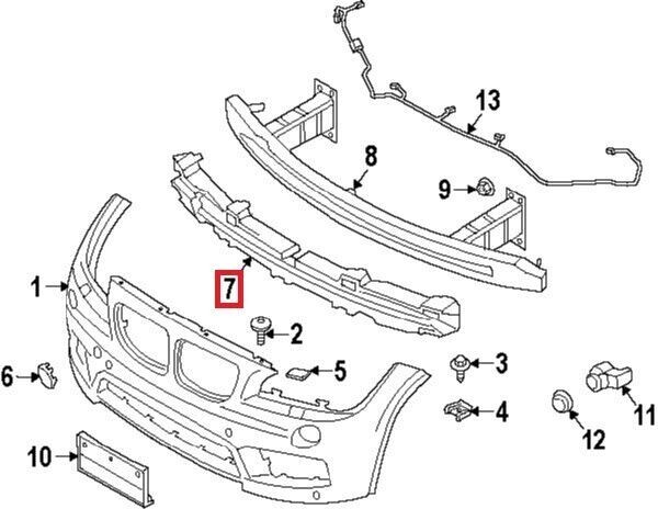Genuine BMW X1 E84 X1 16d 16i 18d 18dX 18i 20d ed 20dX Foam Part 