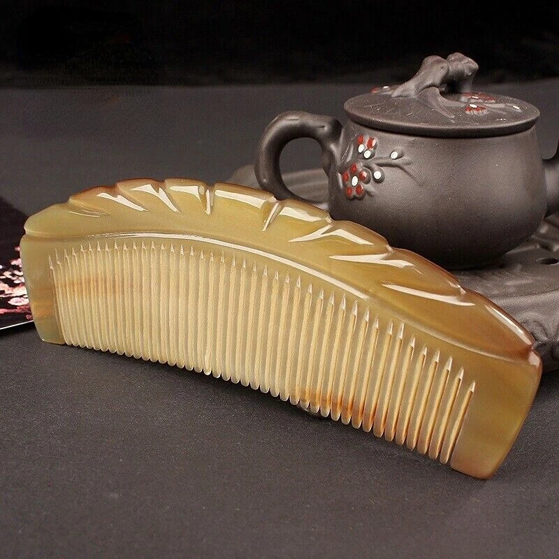 Escova de massagem antiestática Natural OX alça de pente dentes largos/finos - Imagem 3 de 4