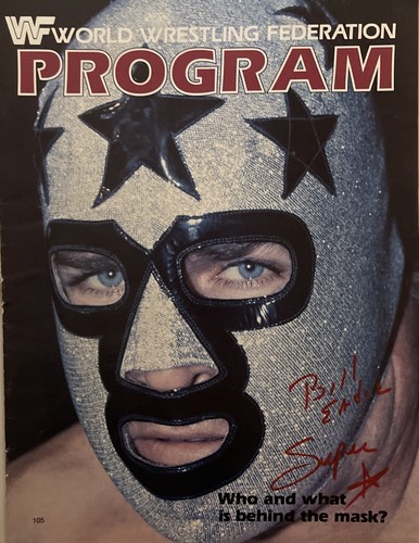Masked Superstar Bill Eadie SIGNED 1983 WWF Program Exact Proof COA WWE NWA Rare - Picture 3 of 13