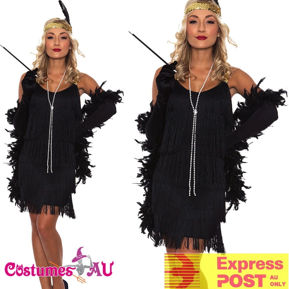 5Pcs Set Flapper Fancy 20s Dress Accessories Charleston Gangster Gatsby  Costume