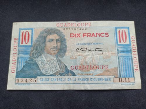 Colonies Françaises : Guadeloupe : 10 Francs Colbert 1947 (Ref 1225) - Photo 1/2