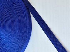 Sangle légère en poly bleu royal de 1 pouce, 10 yards continus