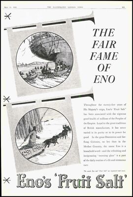 1934 Original Print ADVERTISING ENO'S FRUIT SALT (AD5-85)