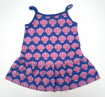 NWOT Hanna Andersson Toddler Girl's Tank Top Dress Seashells Size 3T (90cm)