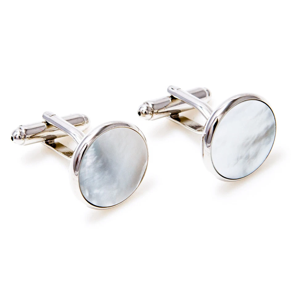 Juego de esmoquin MRCUFF madreperla 2 gemelos y 4 tachuelas embalado a granel Foto 4 de 4