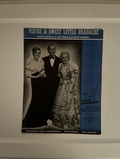 1938 "You&rsquo;re A Sweet Little Headache" by Leo Robin & Ralph Rainger Sheet Music