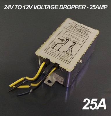 24V bis 12V DC Spannung Dropper - 25A / 25AMP Max Strom