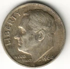 USA - 1964P - Dime - Roosevelt Silver - No Mint Mark - #12808RG