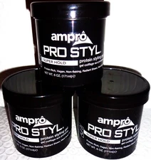 Ampro Pro-Style Super Hold Protein Styling Gel Lot of 1, 2, 3, 4 & 6 (6 Oz) Ea.*
